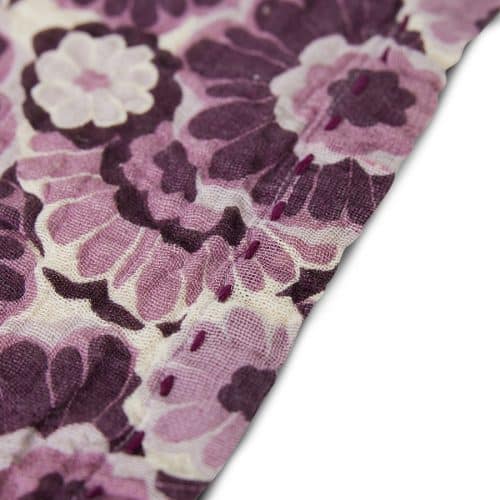 HK Cotton Napkins Floral Burgundy set/2