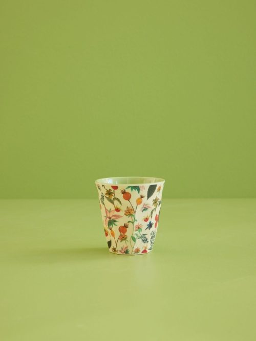 Rice cup Winter Rosebuds Print