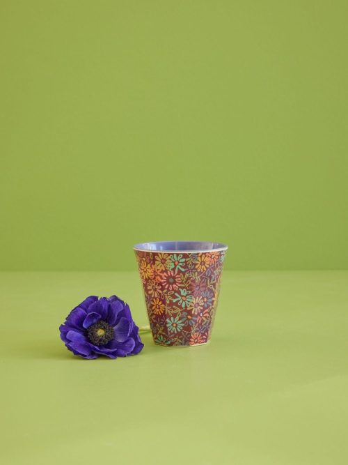 Rice cup Wild vintage flower Print