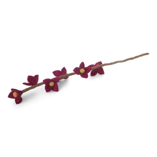 Vilt Branch with cerise flowers
