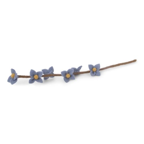 Vilt Branch with sea blue flowers
