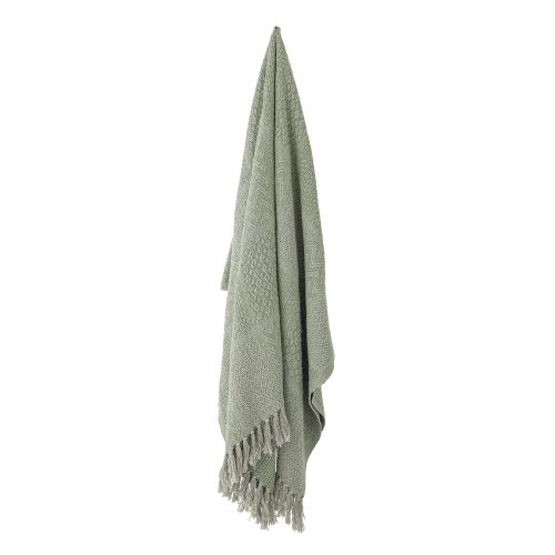 BL Throw Rodion recycled cotton Green