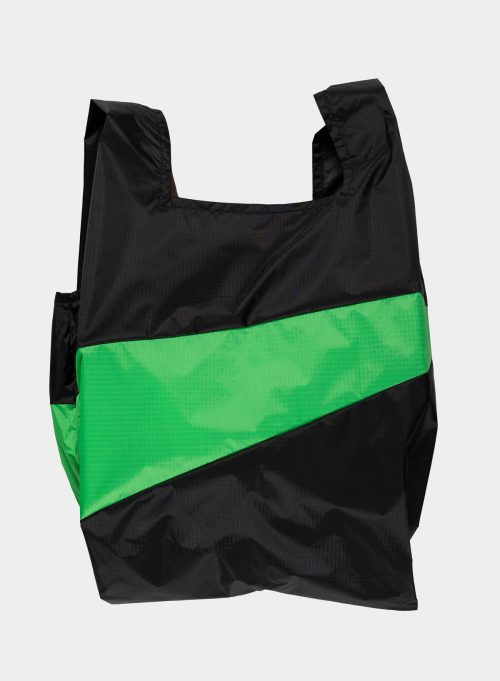 Susan Bijl Shopping Bag L Black / Greenscreen