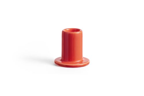HAY Tube Candleholder Small Warm Red