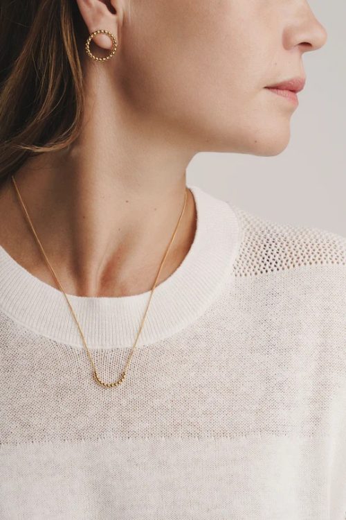 MHL necklace Half Round Bubbles gold