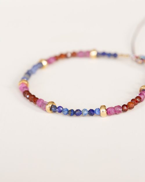 MH bracelet ruby sodalite garnet lapis lazuli