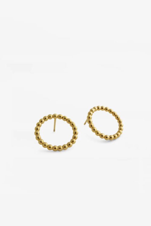 MHL earrings bubbles round gold