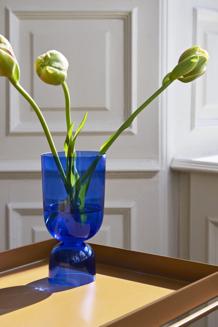 HAY Vase Bottoms Up small Electric Blue