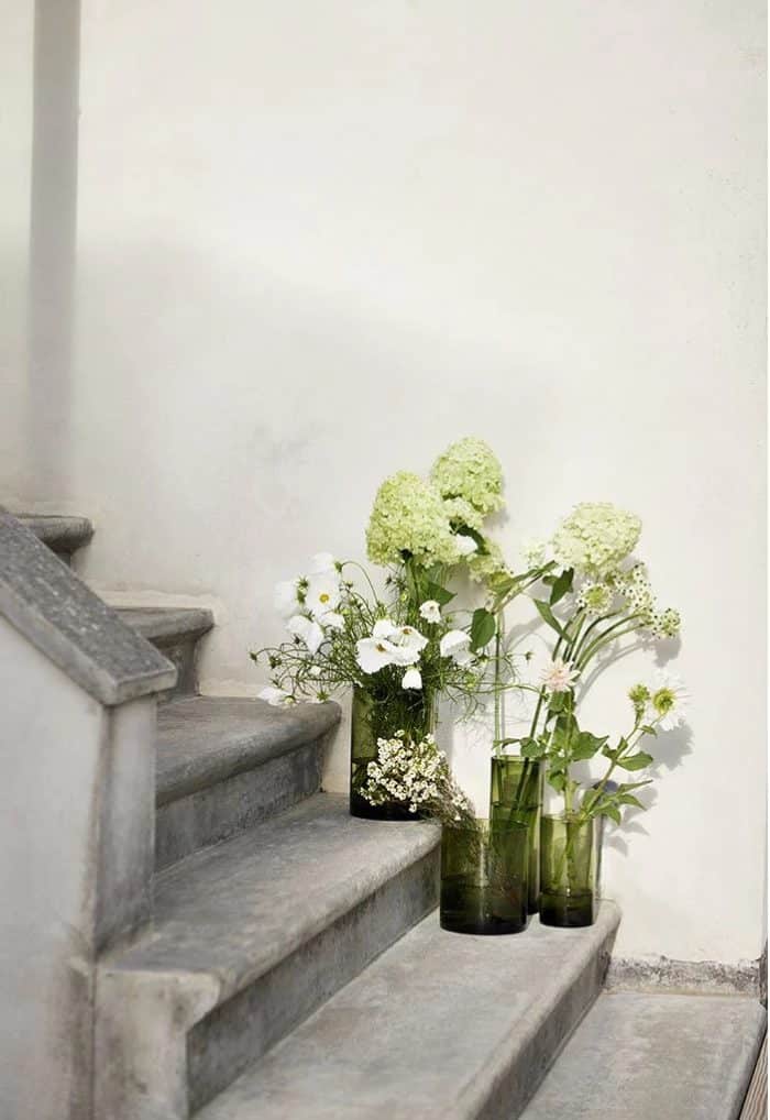 Vase Salon Glass Fern 17x20cm