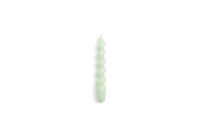 HAY Candle-Spiral set of 6 lblue/mint/green