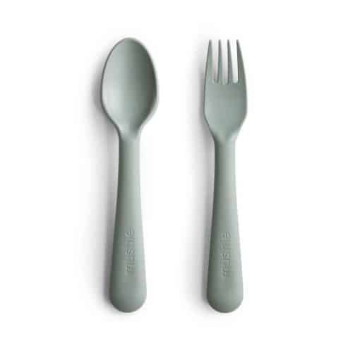 Mushie Fork & Spoon Sage