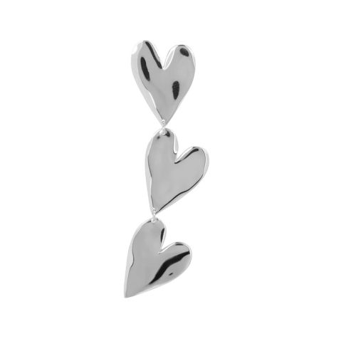 BB earring three double heart silver(1)