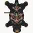 DG Blooming Black Bear Rug Large