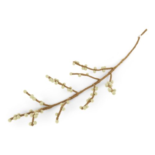 Gry Felt branch with Mint Green Berries