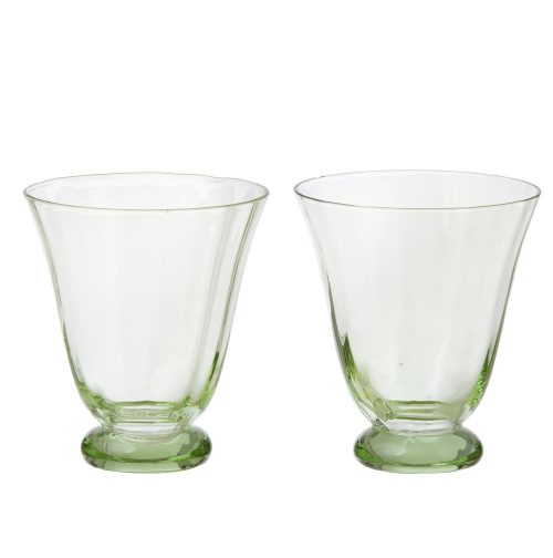 Water Glass Trellis Ivy set/2