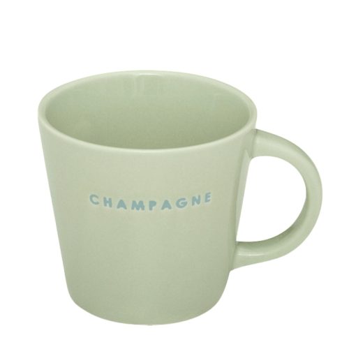 Ceramic Cappuccino Cup CHAMPAGNE sage