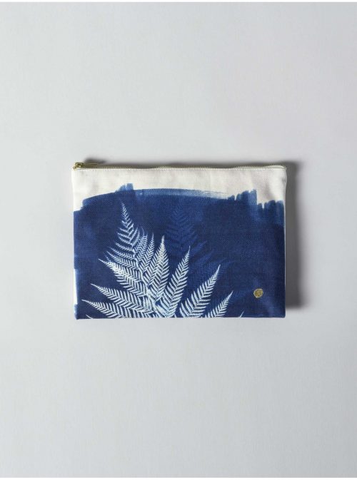 Cyanotype Pouch Large Fougere
