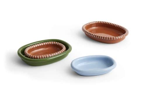 HAY Barro Oval Dish Large Green