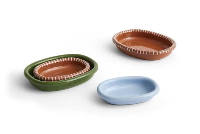 HAY Barro Oval Dish Large Green