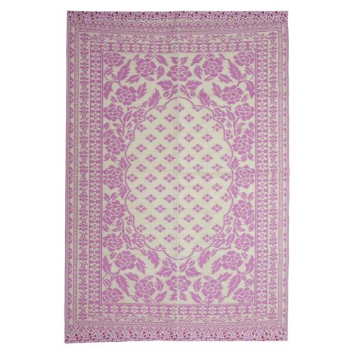 Rice Large Recycled Plastic Carpet - Pink