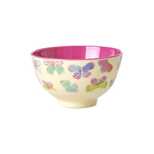 Rice melamine bowl small butterfly