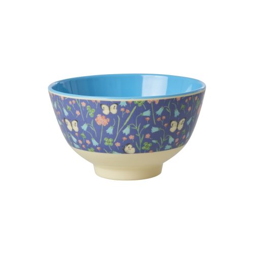 Rice melamine bowl small butterfly field