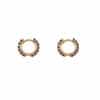 Click Hoop oorbellen gold purple