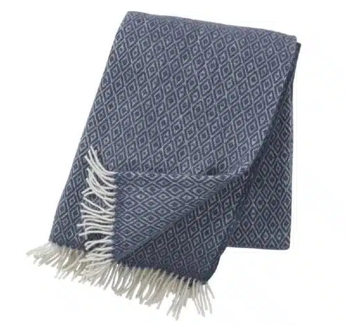 Plaid lamswol Stella Dark Grey