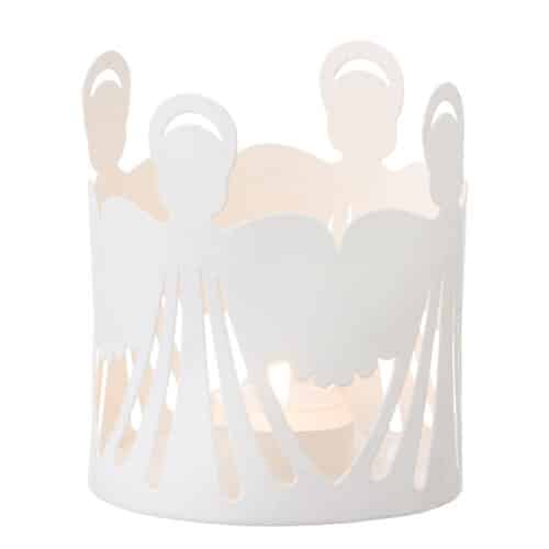 Candleholder Angel white