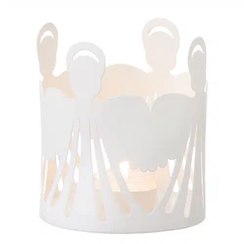 Candleholder Angel white