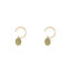 Maria open ring gold green per stuk