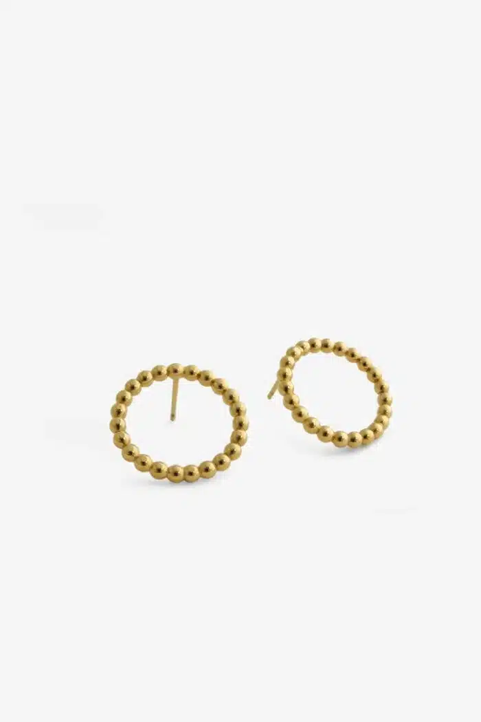 Oorbellen Bubbles Round verguld