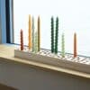 Hay Kaarsenset van 6 Spiral Blue/Mint/Green