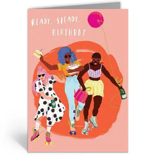 Kaart Birthday Ready, Steady, Skate