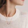 Ketting Half Round Bubbles verguld