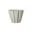 Ovaal Espresso kopje - Hand-painted Stripes