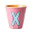 Rice Alfabet beker X roze