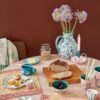 Rice melamine cup Flower Collage