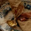 Theelepel Stella Feather set/4 brass