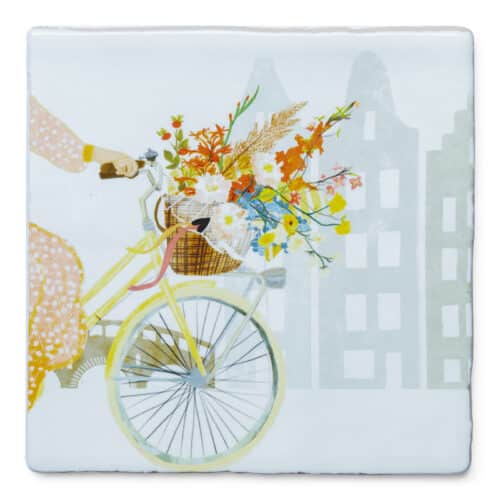 Storytile Vrolijkheid in een fietsmand