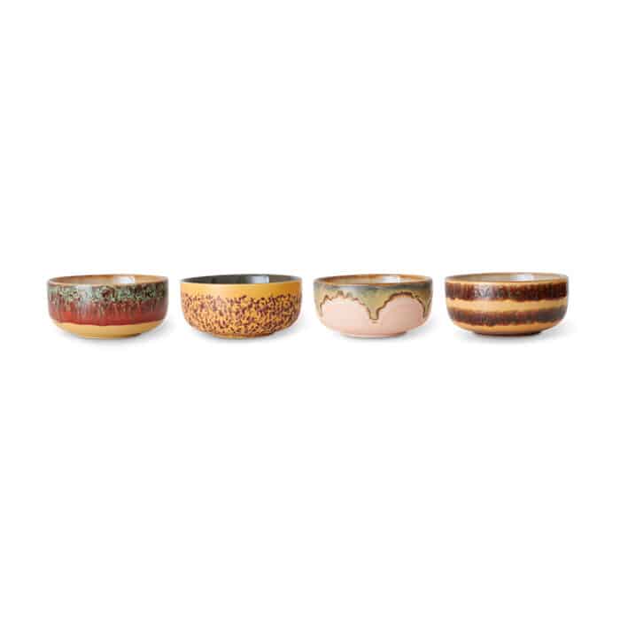 70's Ceramic Bowls set/4