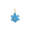 Bedel goldplated Turtle turquoise