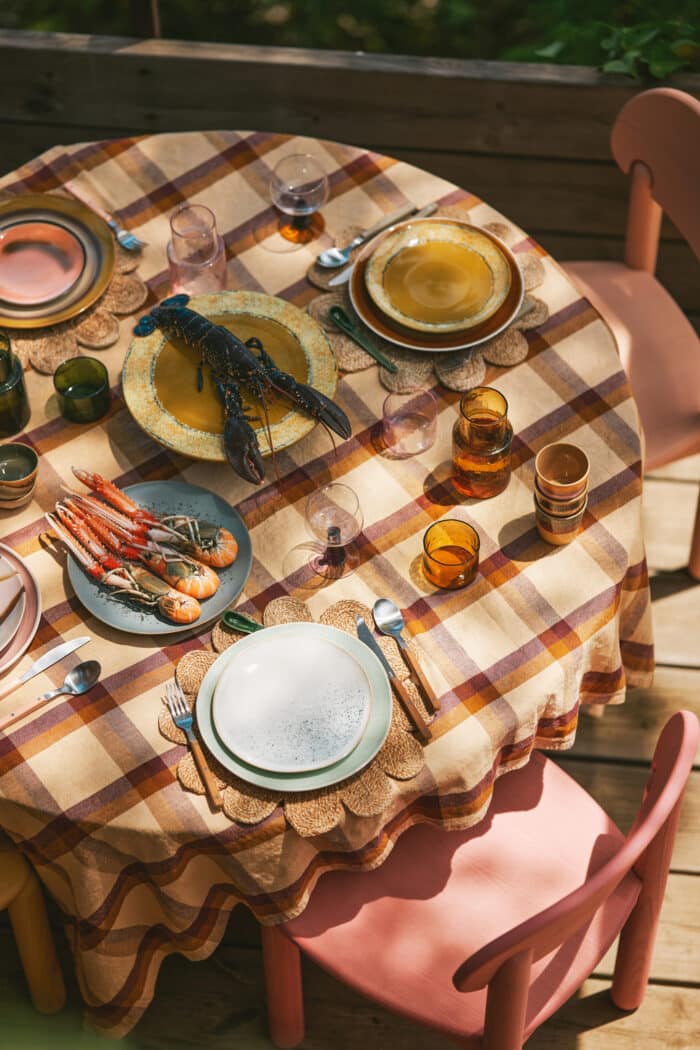 Dinerbord Palms 70's ceramic set/2