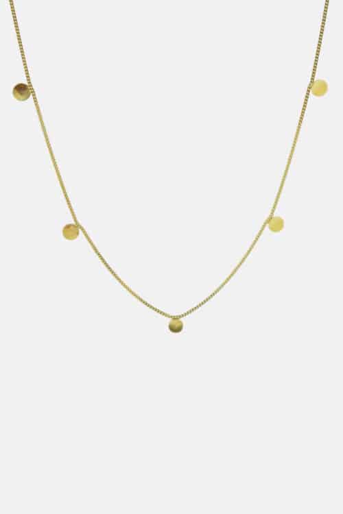 Ketting goud five discs
