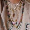 Knotted Pearl Beaded Necklace