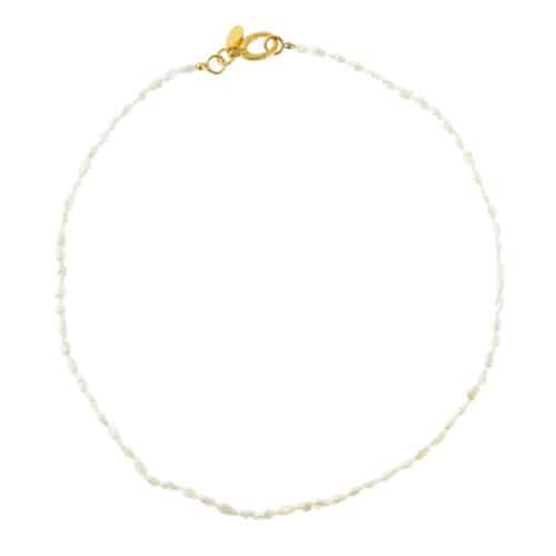 Knotted Pearl Beaded Necklace
