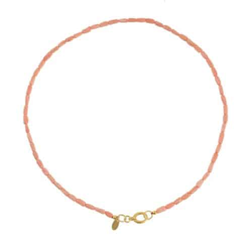 Koraal ketting lichtroze