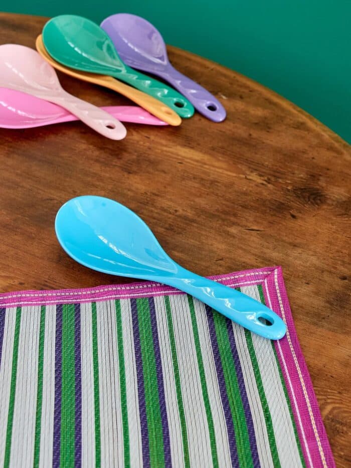 Melamine opscheplepel Blauw