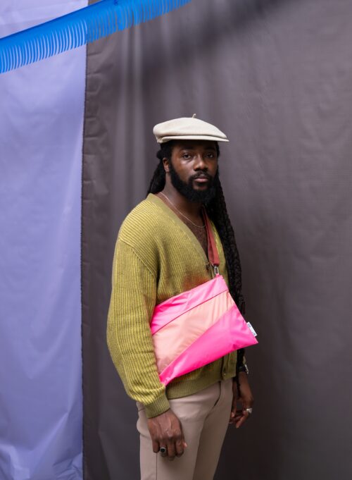The New Pouch Large Flu0Pink&Try