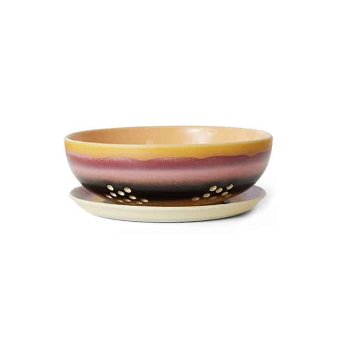 70's ceramics Berri Bowl Sunset